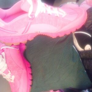 Nike Pink and White Sneakers